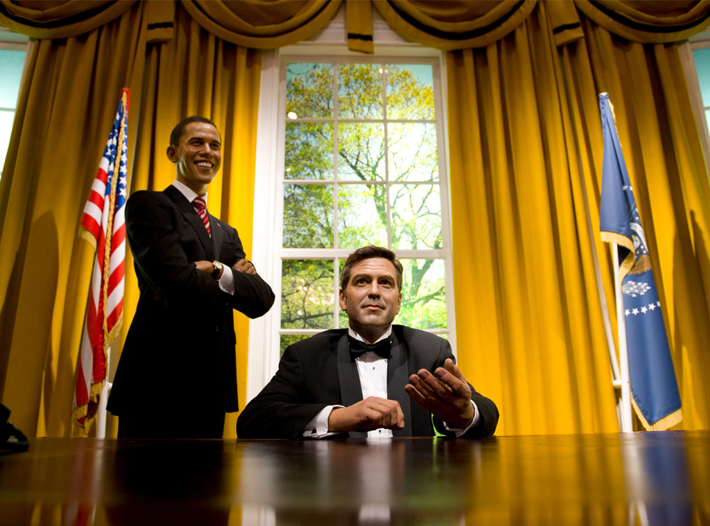 George Clooney, Barack Obama, Wax Figure